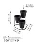 Aberto Design GED-014 Accesorio Decorativo de Metal Negro